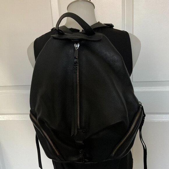 Rebecca Minkoff JUMBO Julian Black Leather Backpack - Picture 3 of 12